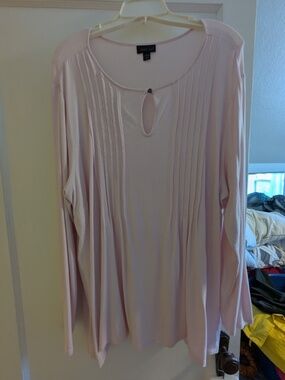 J. Jill Pale Pink Knit Top, Women's Plus 2x